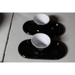 Michael Graves Vintage Ceramic 2 Set Of Plates & Bowls (Pre-Owned)